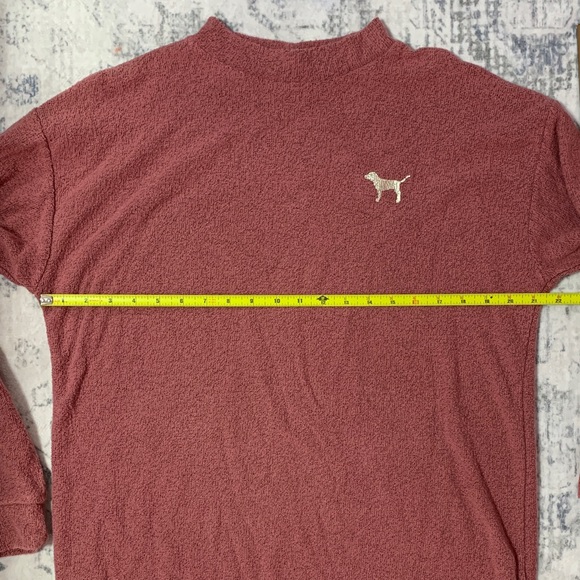 PINK Victoria's Secret Pink Mock Neck Pullover Sweater M - Picture 4 of 6